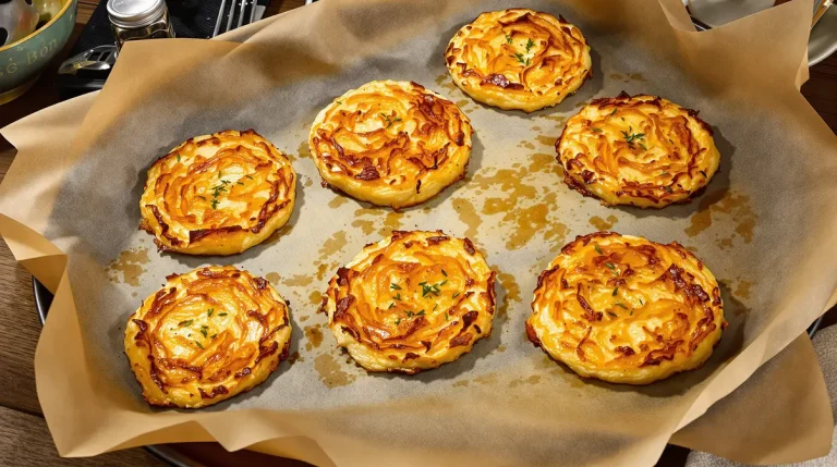 Croustillant doré et parfum d’enfance : ma recette express de galettes de pommes de terre au four, sans une goutte d’huile Croustillant doré et parfum d’enfance : ma recette express de galettes de pommes de terre au four, sans une goutte d’huile