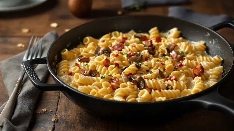 Dîner rapide et gourmand : ma recette de pâtes crémeuses au chorizo et champignons pour 4 Dîner rapide et gourmand : ma recette de pâtes crémeuses au chorizo et champignons pour 4