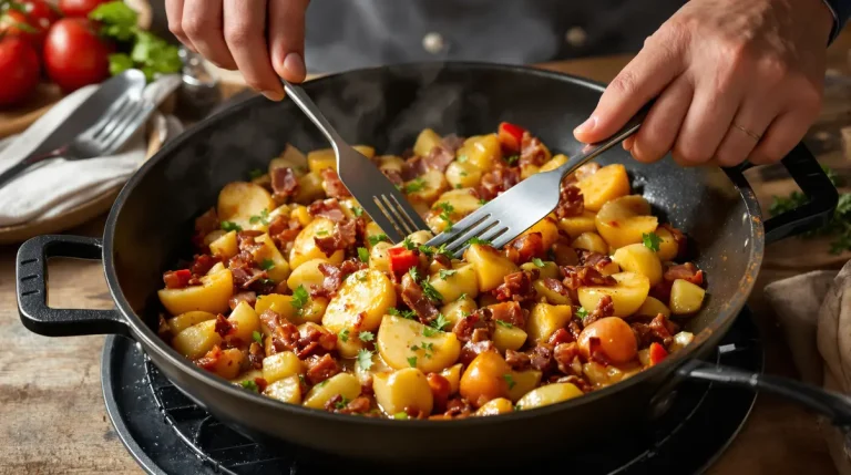 « Je la prépare en 10 minutes pour toute la famille » : ma poêlée poireaux-pommes-lardons ultra simple et rapide « Je la prépare en 10 minutes pour toute la famille » : ma poêlée poireaux-pommes-lardons ultra simple et rapide